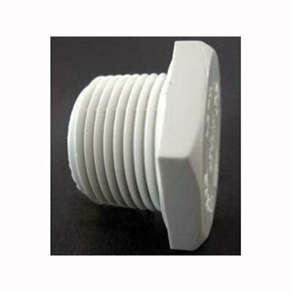 Ipex 1/2IN PVC SCH40 PLUG MPT WHITE XIRTEC140 450005